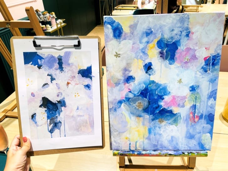 【莎夏畫室Sasha’s Wonderland】壓克力畫零基礎畫室有適合新手的迷你班教學網美激推景點台北最美畫室