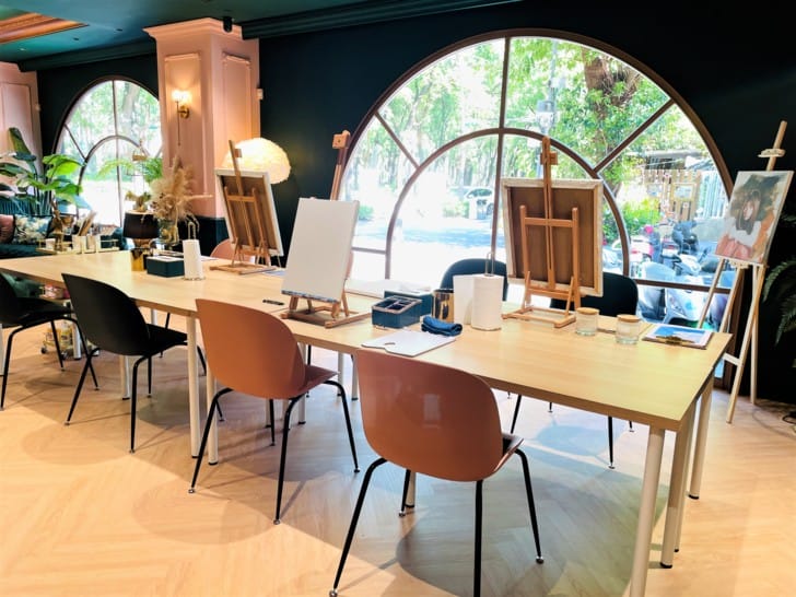 【莎夏畫室Sasha’s Wonderland】壓克力畫零基礎畫室有適合新手的迷你班教學網美激推景點台北最美畫室