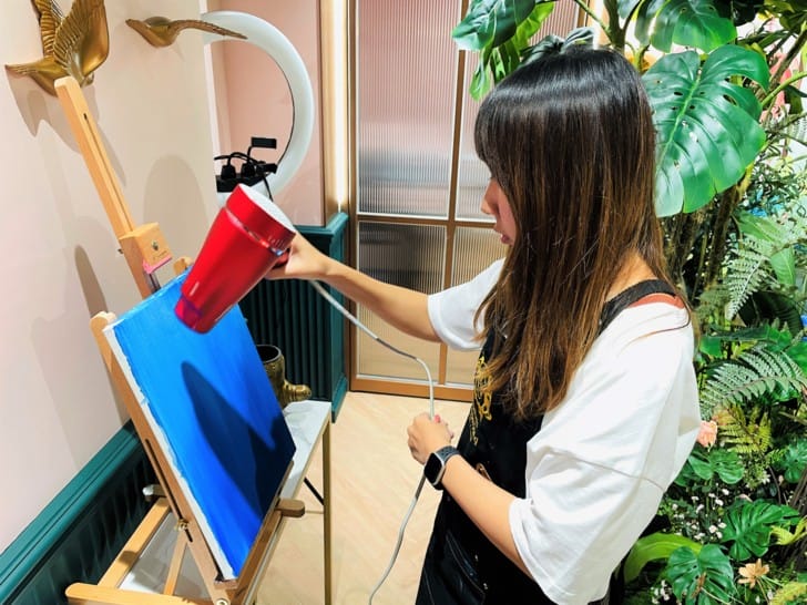 【莎夏畫室Sasha’s Wonderland】壓克力畫零基礎畫室有適合新手的迷你班教學網美激推景點台北最美畫室