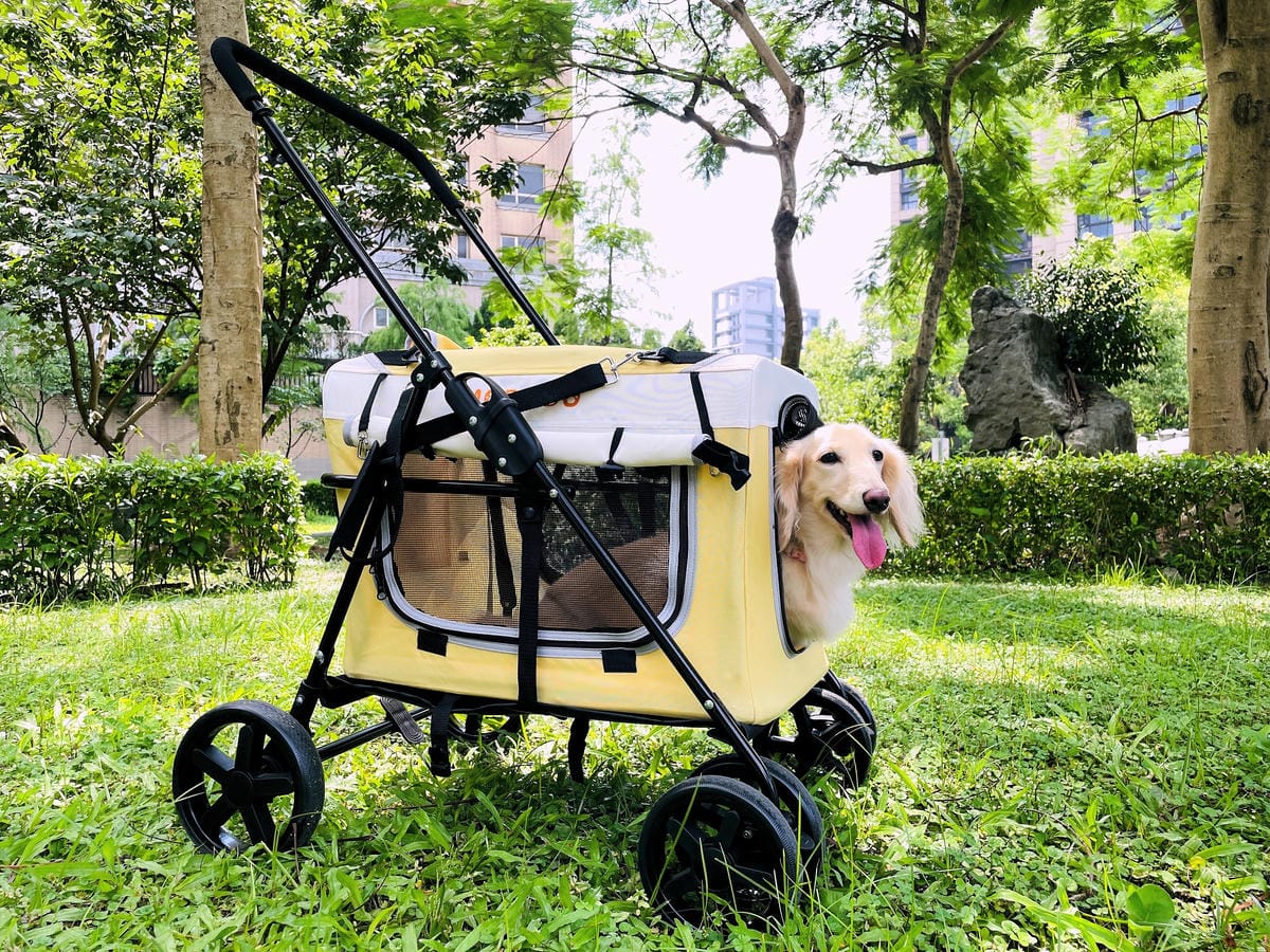 【摸肚肚MODODO】GOGOBOX小立方寵物推車『小臘腸咪咪』狗生第一台『豪華推車』!毛小孩外出散步必備
