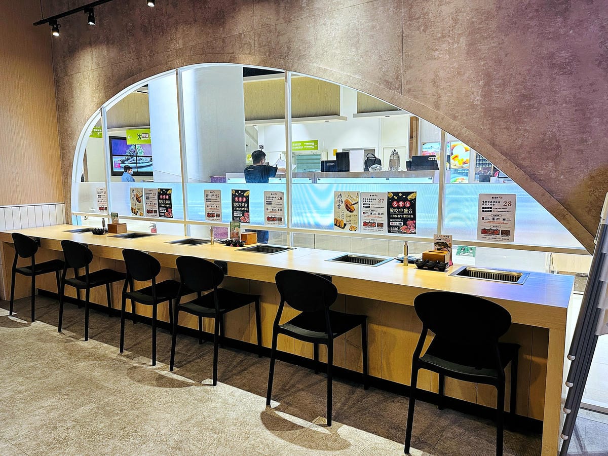 【義崎丼燒肉 愛買復興舖】台中南區美食!義崎丼個人燒肉最低只要260元起,附自助百匯吃到飽,台中無煙燒烤餐廳推薦!