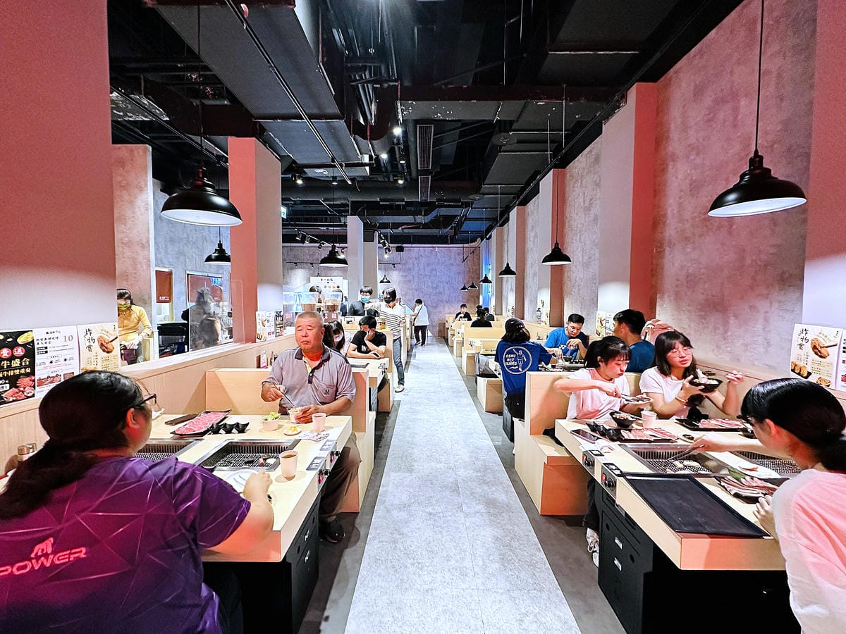 【義崎丼燒肉 愛買復興舖】台中南區美食!義崎丼個人燒肉最低只要260元起,附自助百匯吃到飽,台中無煙燒烤餐廳推薦!