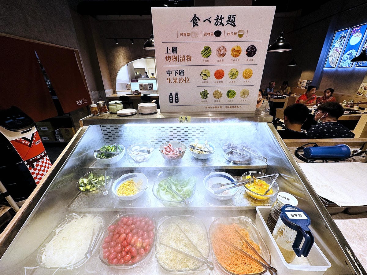 【義崎丼燒肉 愛買復興舖】台中南區美食!義崎丼個人燒肉最低只要260元起,附自助百匯吃到飽,台中無煙燒烤餐廳推薦!