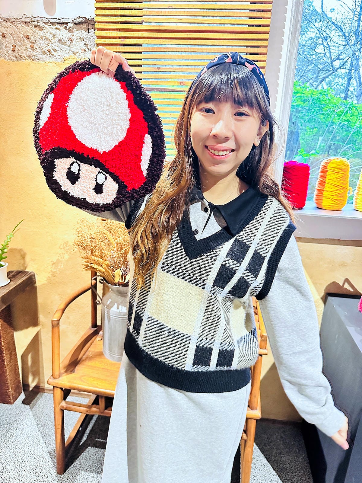 【DoesArt都是藝術】桃園手作地毯Tufting初體驗!用地毯槍製作簇絨織品藝術,桃園一日完美約會行程推薦!