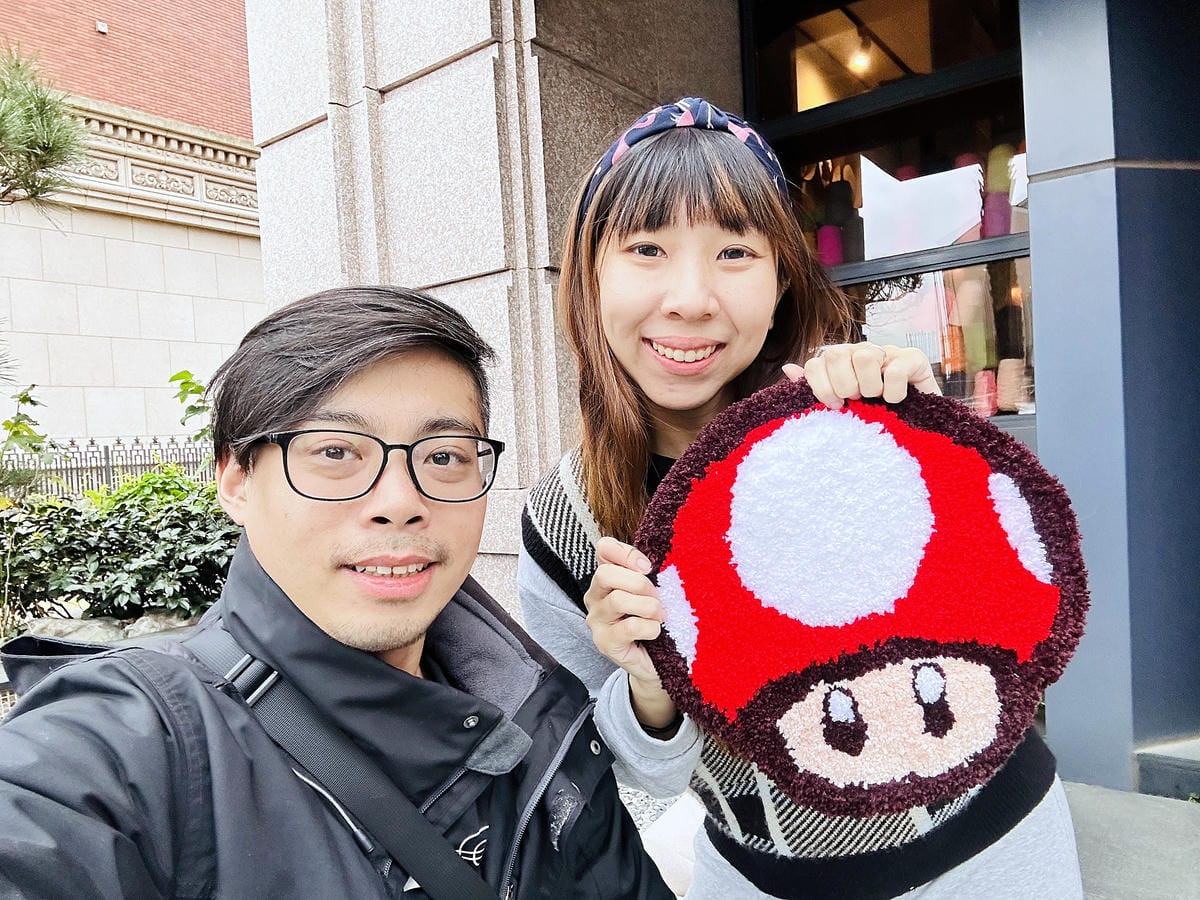 【DoesArt都是藝術】桃園手作地毯Tufting初體驗!用地毯槍製作簇絨織品藝術,桃園一日完美約會行程推薦!