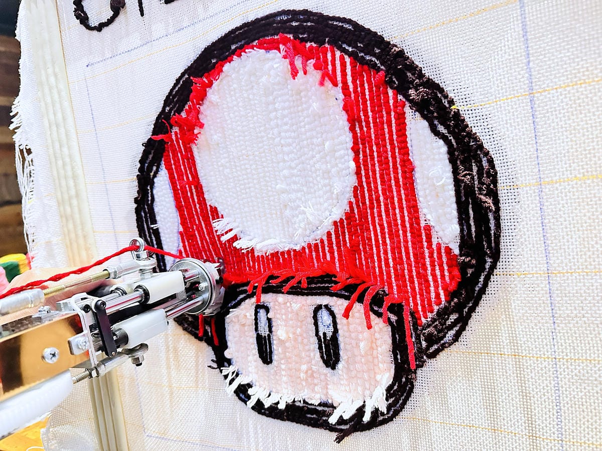 【DoesArt都是藝術】桃園手作地毯Tufting初體驗!用地毯槍製作簇絨織品藝術,桃園一日完美約會行程推薦!