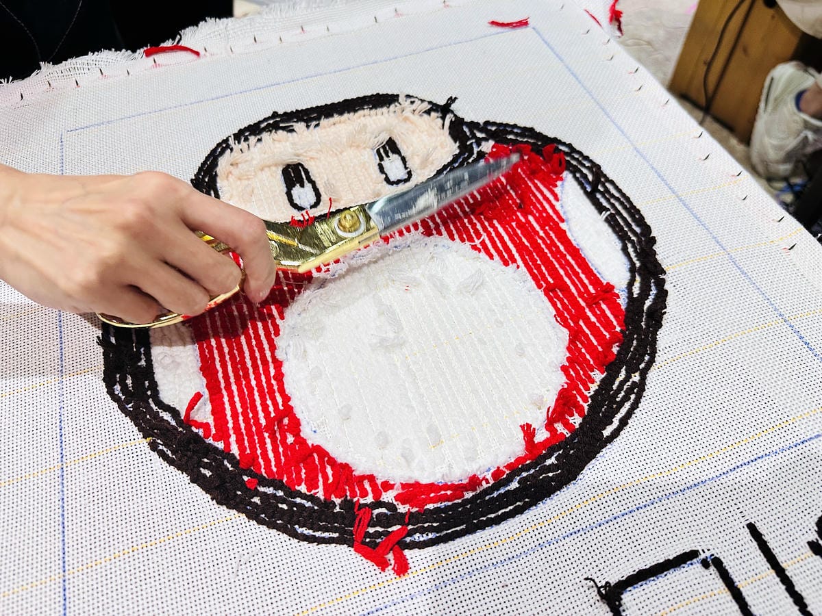 【DoesArt都是藝術】桃園手作地毯Tufting初體驗!用地毯槍製作簇絨織品藝術,桃園一日完美約會行程推薦!