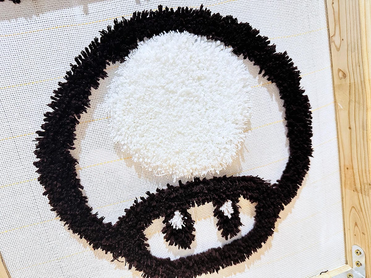 【DoesArt都是藝術】桃園手作地毯Tufting初體驗!用地毯槍製作簇絨織品藝術,桃園一日完美約會行程推薦!