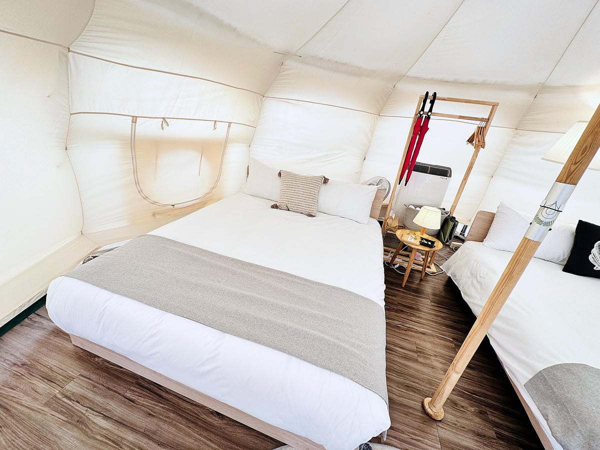 【蟬說:夕陽漫漫】台中清水高美濕地豪華露營!一泊二食免搭帳懶