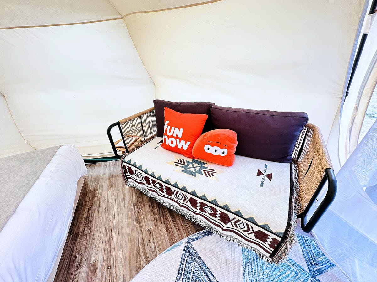 【蟬說:夕陽漫漫】台中清水高美濕地豪華露營!一泊二食免搭帳懶