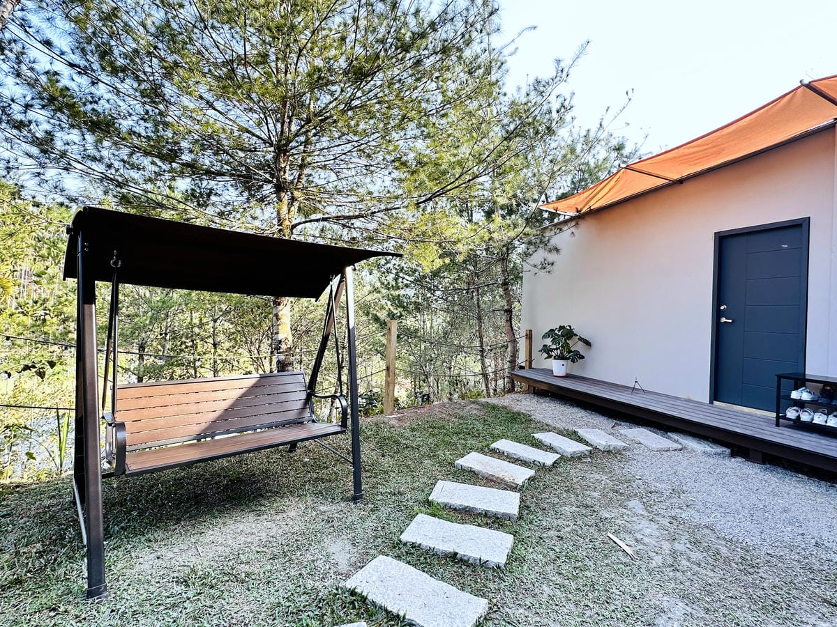 【葉子祕境】南投埔里絕美森林系住宿!超奢華星空villa房型開箱,一泊三食浪漫豪華偽露營!走進大自然裡「森呼吸」