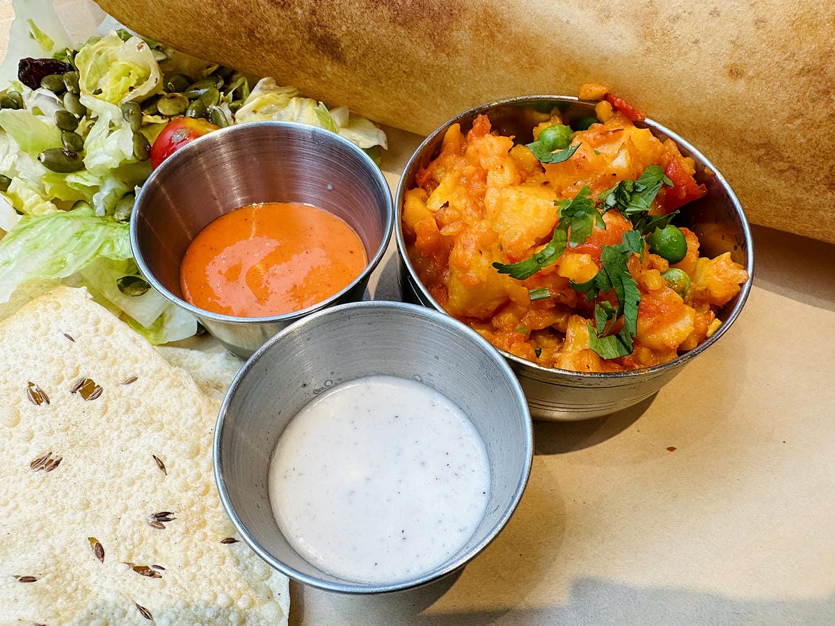 【神燈搓一下3 wishes】台北異國風味料理推薦!好吃又好玩「炸物摩天輪」!巨大「印度薄餅Dosa」經典必吃!讓精靈神燈實現你所有願望!