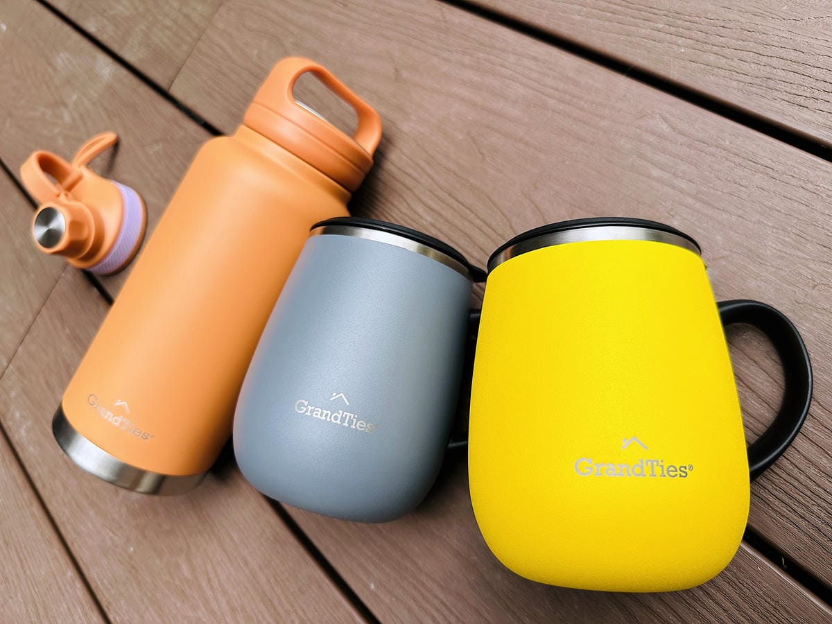 【美國GrandTies】「滑蓋式真空不鏽鋼保溫杯」必買時尚保溫保冷馬克杯!「雙蓋真空不鏽鋼隨身保溫瓶」超有型運動水壺推薦!超實用禮物送禮首選推薦!