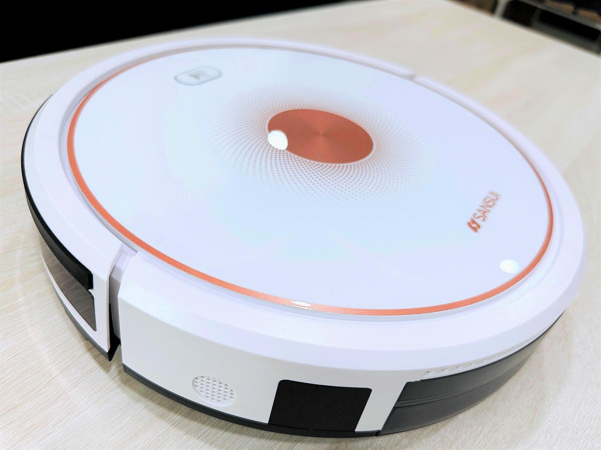 【SANSUI山水】智能掃拖掃地機器人SSR-V88,獨立集塵盒/水箱「清掃吸塵拖地」通通輕鬆搞定!陀螺儀導航不迷路支援google音箱,家中必備智能好夥伴!