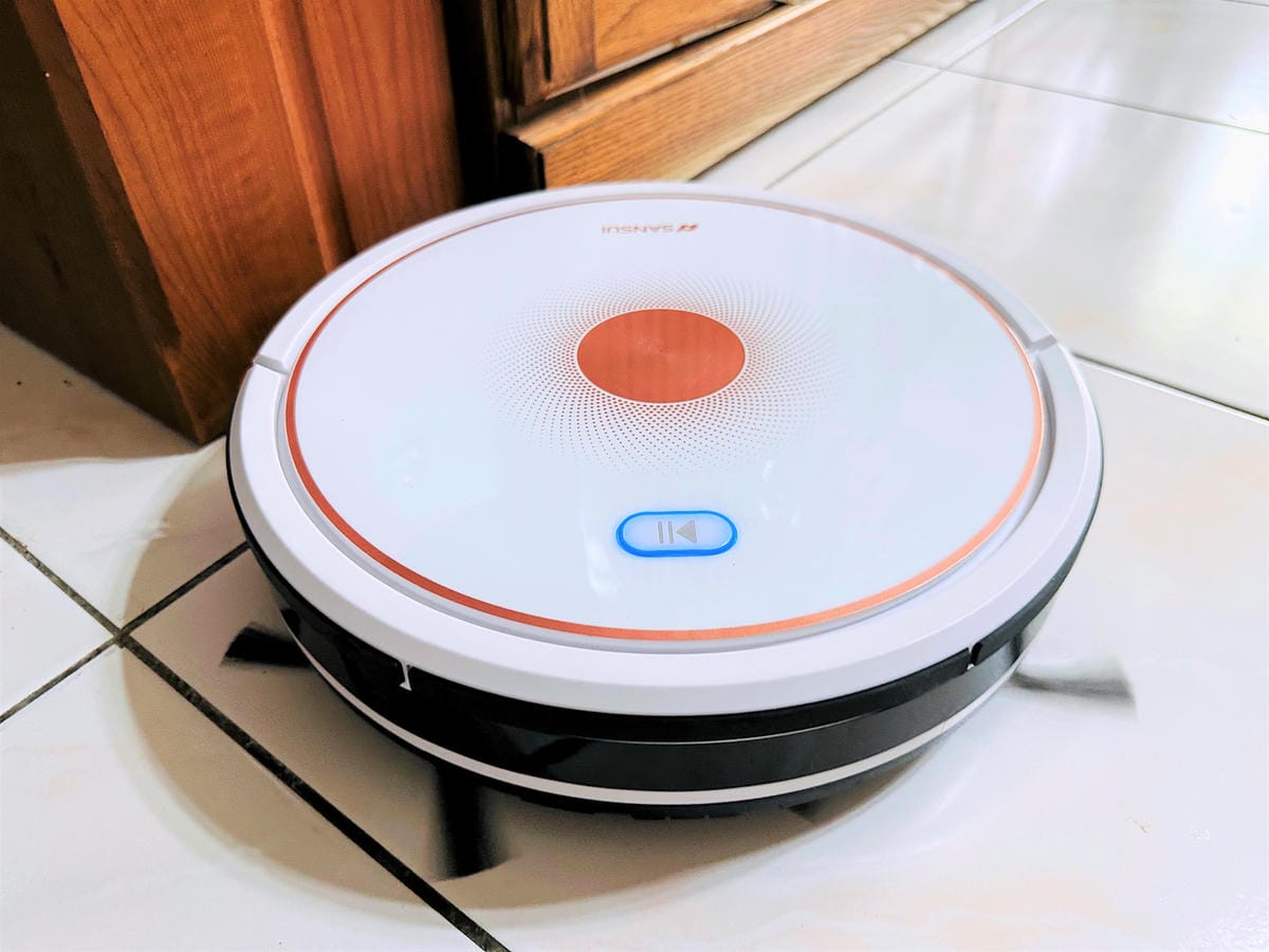 【SANSUI山水】智能掃拖掃地機器人SSR-V88,獨立集塵盒/水箱「清掃吸塵拖地」通通輕鬆搞定!陀螺儀導航不迷路支援google音箱,家中必備智能好夥伴!