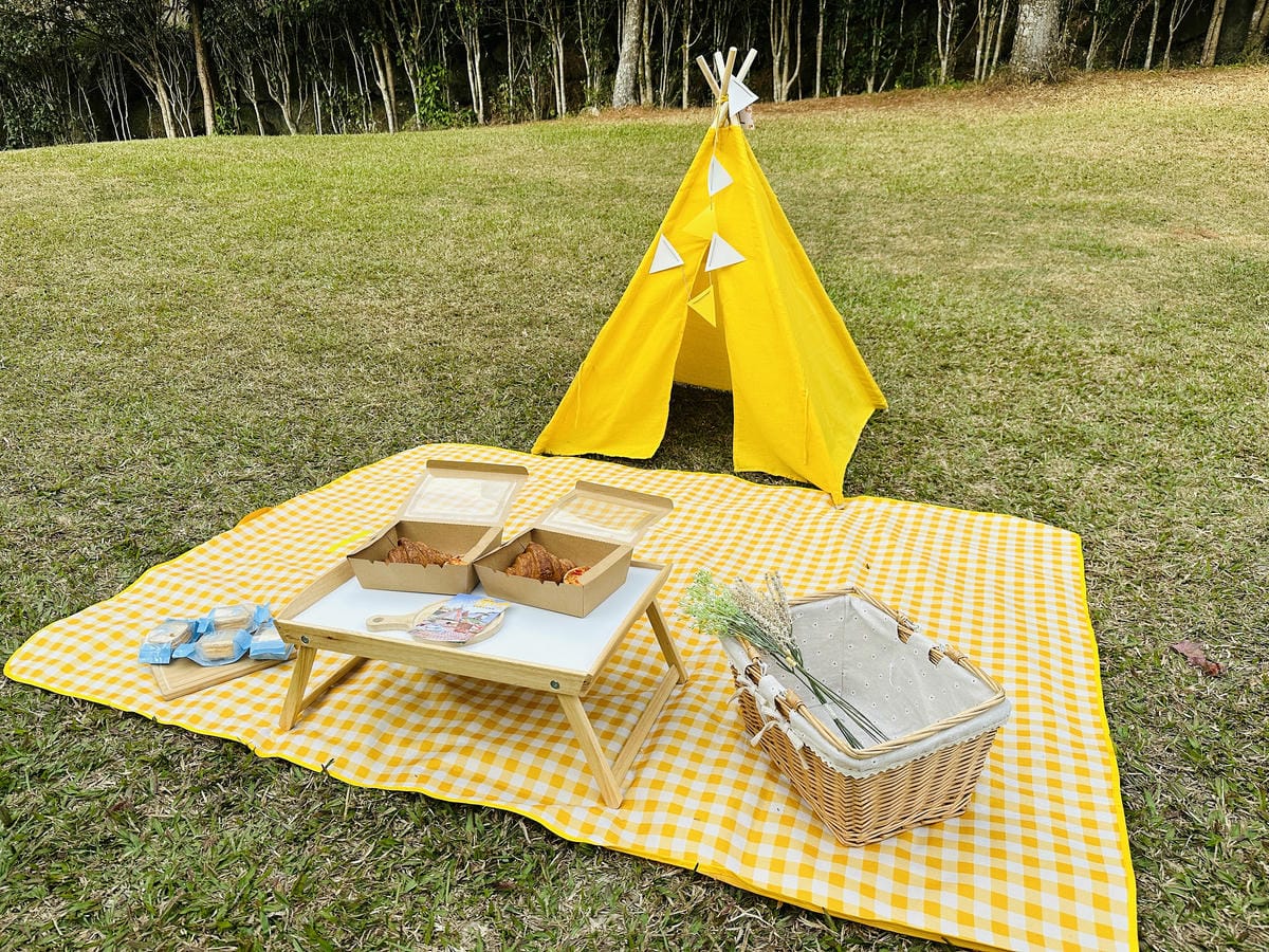 【蟬說:山中靜靜】台中酒桶山豪華秋冬露營,桂花弄帳篷區絕美景