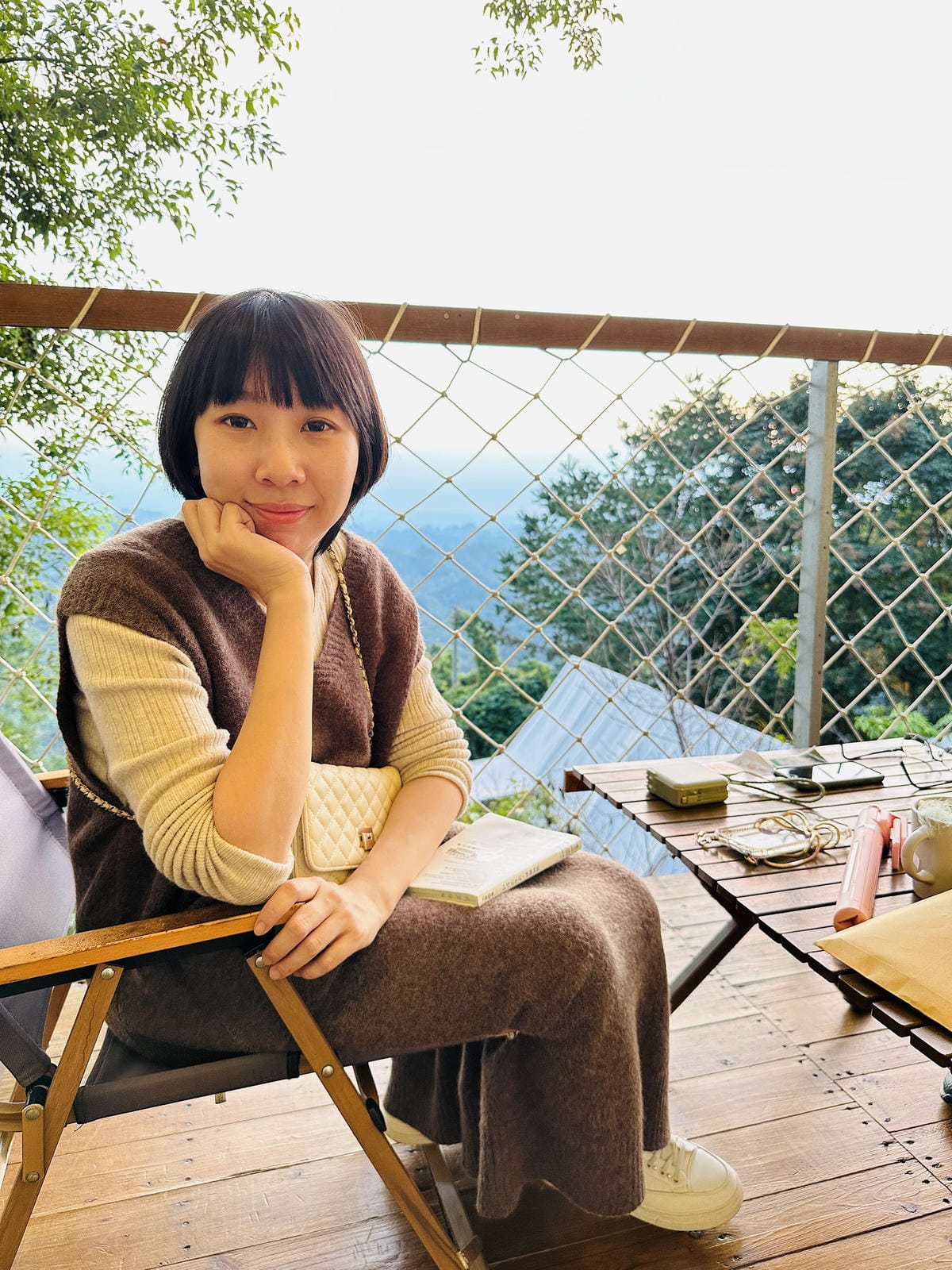 【蟬說:山中靜靜】台中酒桶山豪華秋冬露營,桂花弄帳篷區絕美景