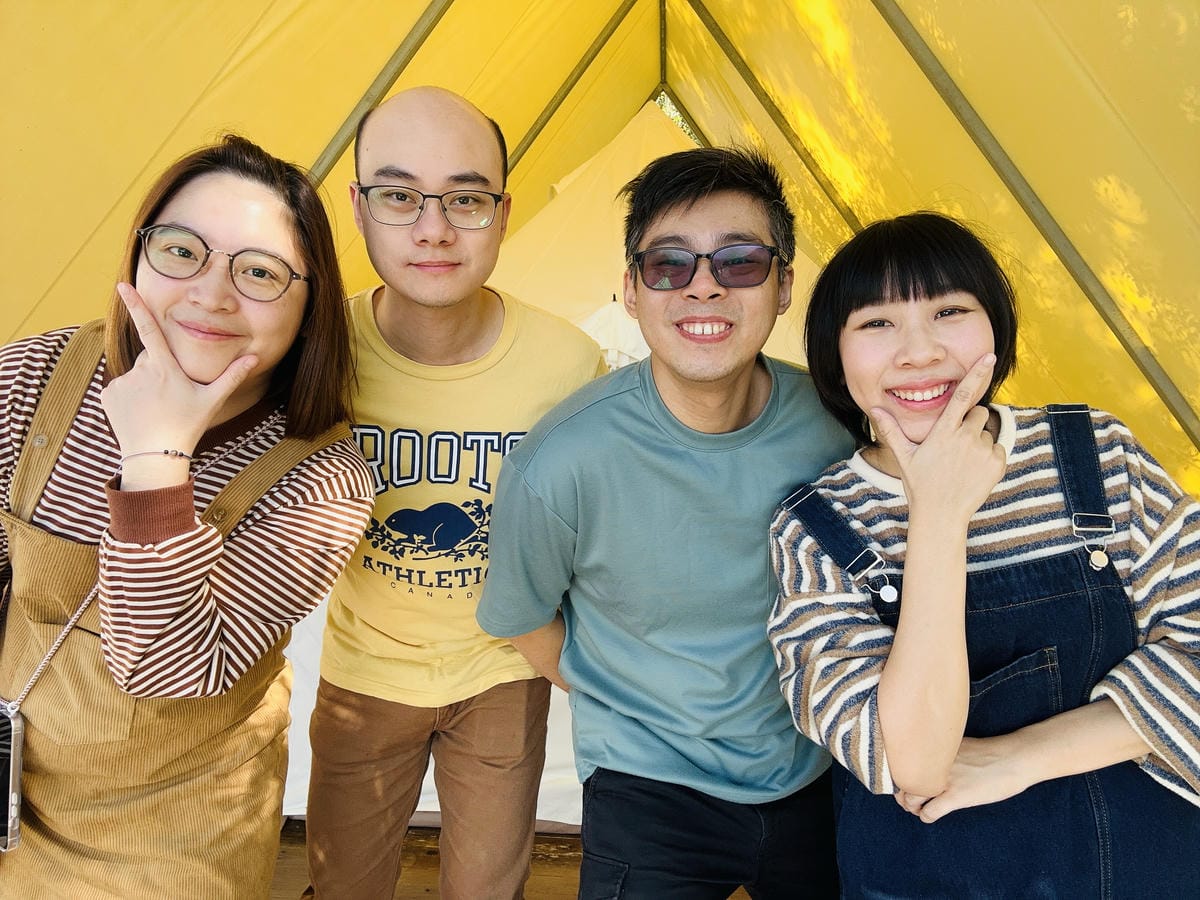 【蟬說:山中靜靜】台中酒桶山豪華秋冬露營,桂花弄帳篷區絕美景