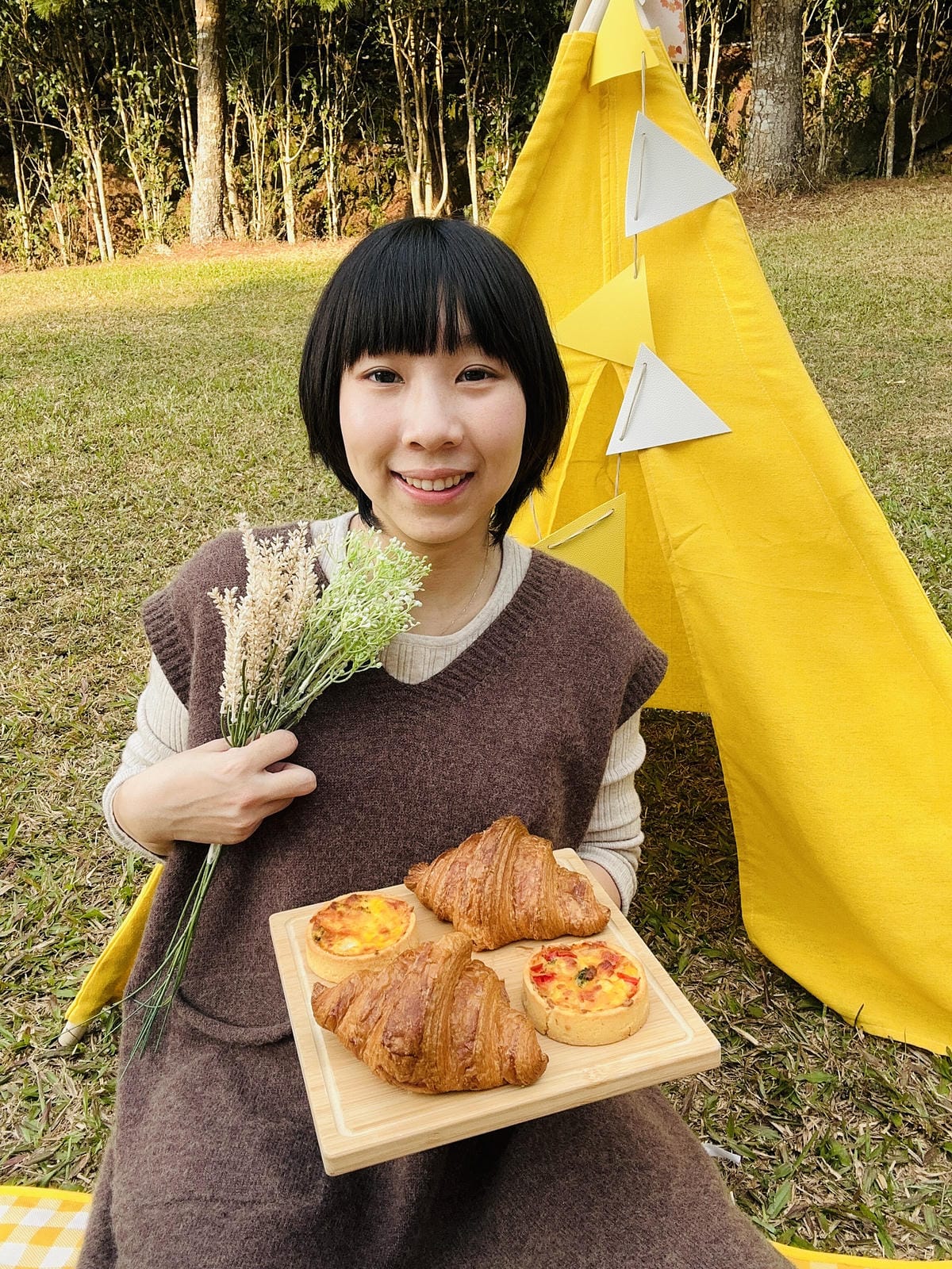 【蟬說:山中靜靜】台中酒桶山豪華秋冬露營,桂花弄帳篷區絕美景