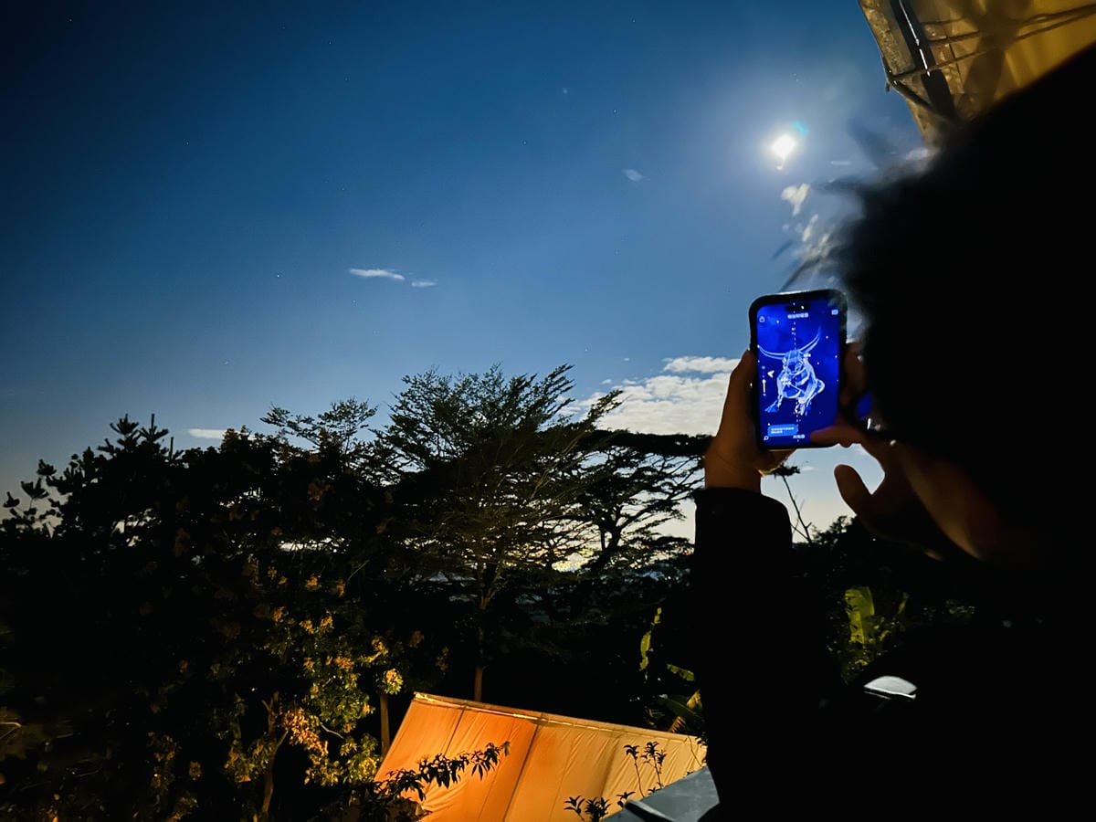 【蟬說:山中靜靜】台中酒桶山豪華秋冬露營,桂花弄帳篷區絕美景