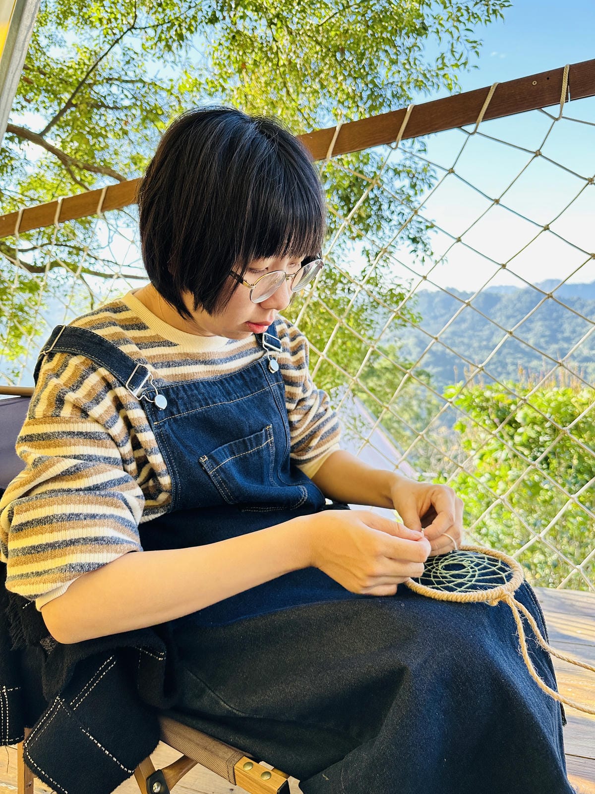 【蟬說:山中靜靜】台中酒桶山豪華秋冬露營,桂花弄帳篷區絕美景