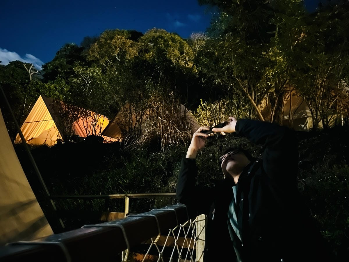 【蟬說:山中靜靜】台中酒桶山豪華秋冬露營,桂花弄帳篷區絕美景