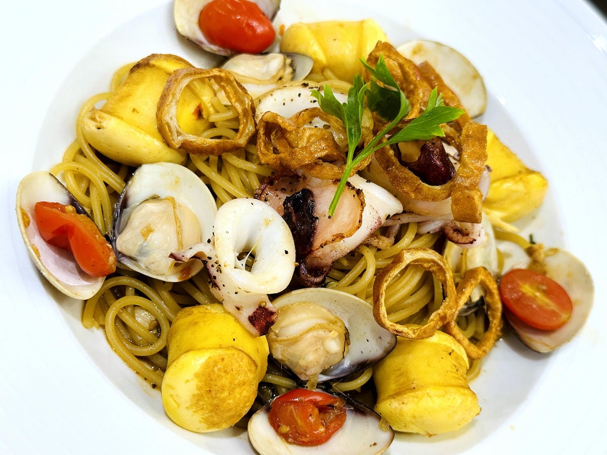 【苗圃義大利餐廳】基隆義式餐廳推薦!「基隆三寶全餐」融合基隆