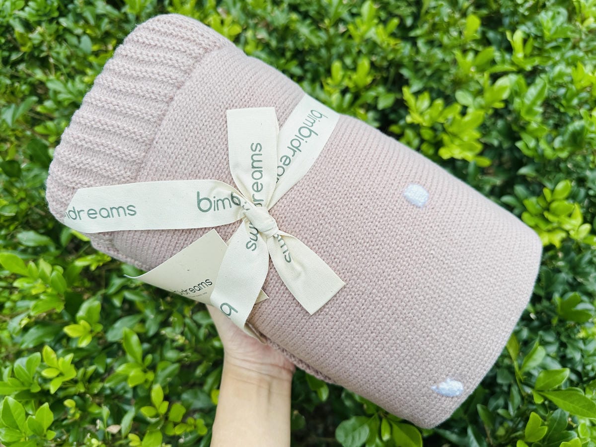 【奇哥】bimbidreams針織珊瑚絨雙面毯bimbid