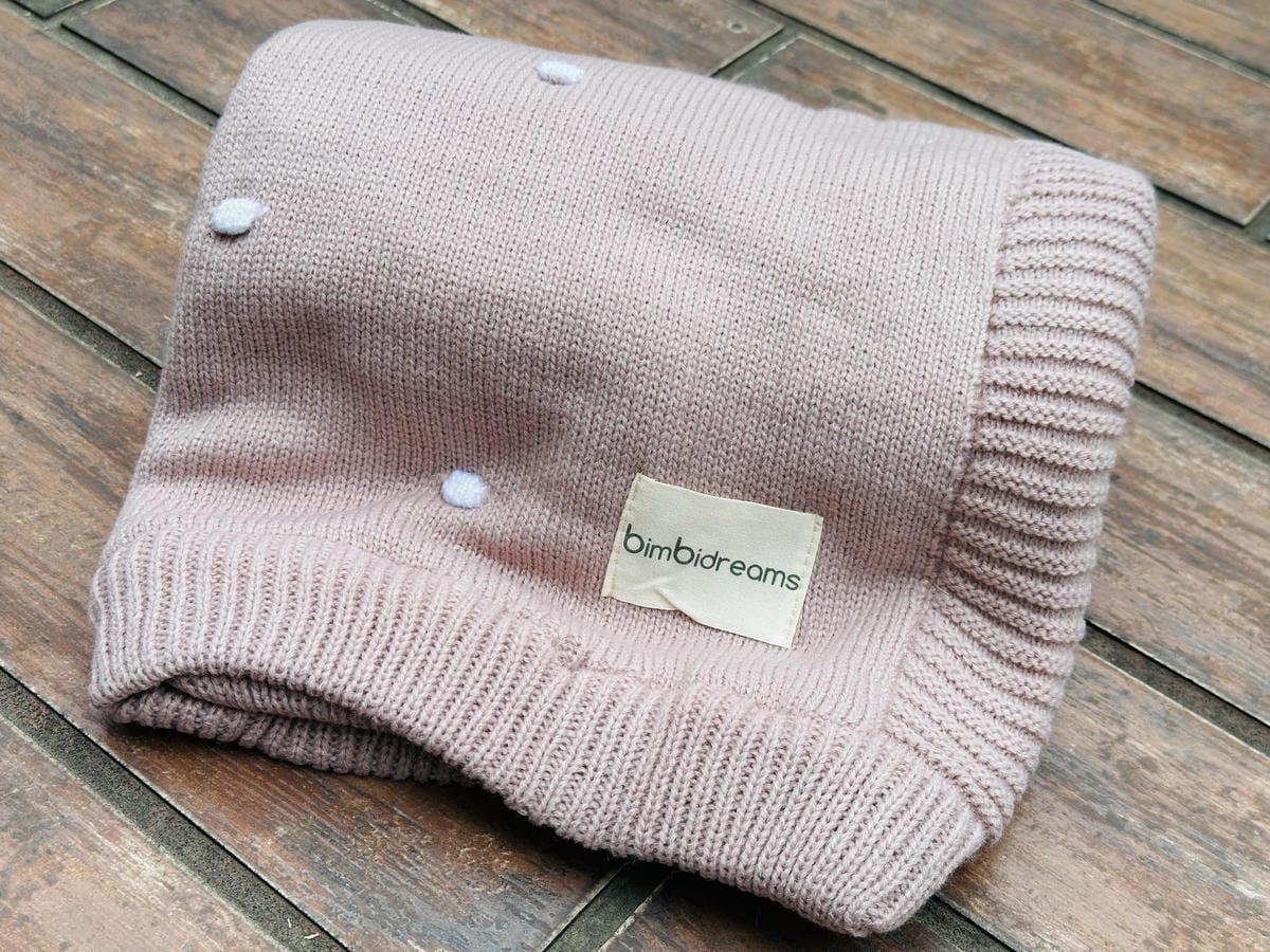 【奇哥】bimbidreams針織珊瑚絨雙面毯bimbid