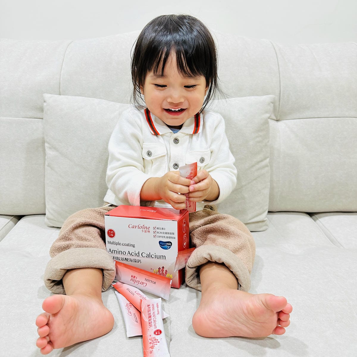 【卡蘿琳Carloine】專利消化益生菌x專利胺基酸海藻鈣,